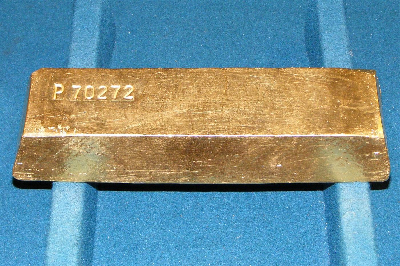 Gold bullion, the asset whose correction this piece examines.