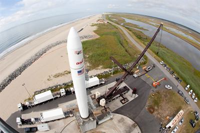 A launch vehicle on its pad. ISRO said it would stop building launch vehicles itself.