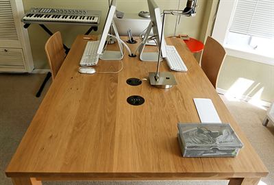 A workstation. The announcement concerned a large reduction in the company's India workforce.