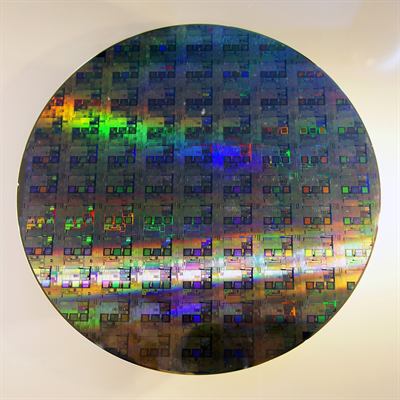 A 12-inch silicon wafer, the input a silicon coalition would secure.