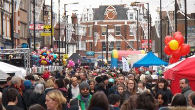 A dense street crowd at a rally, the form the protests took.