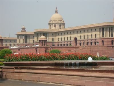 The Parliament building in New Delhi, where the delimitation bill was defeated.